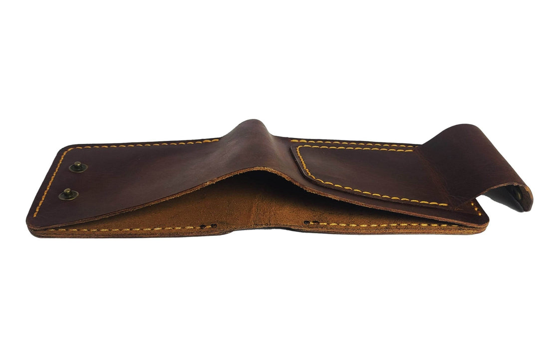Last Article No 103 Bifold Full Option Traditional Wallet Double Snap - Ridge N Threads Pakistan