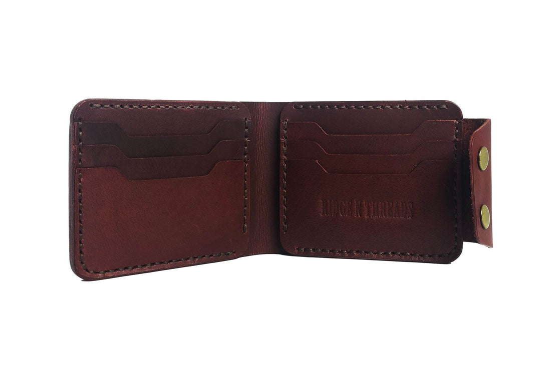 Article No 103 Bifold Full Option Traditional Wallet Double Snap - Ridge N Threads Pakistan