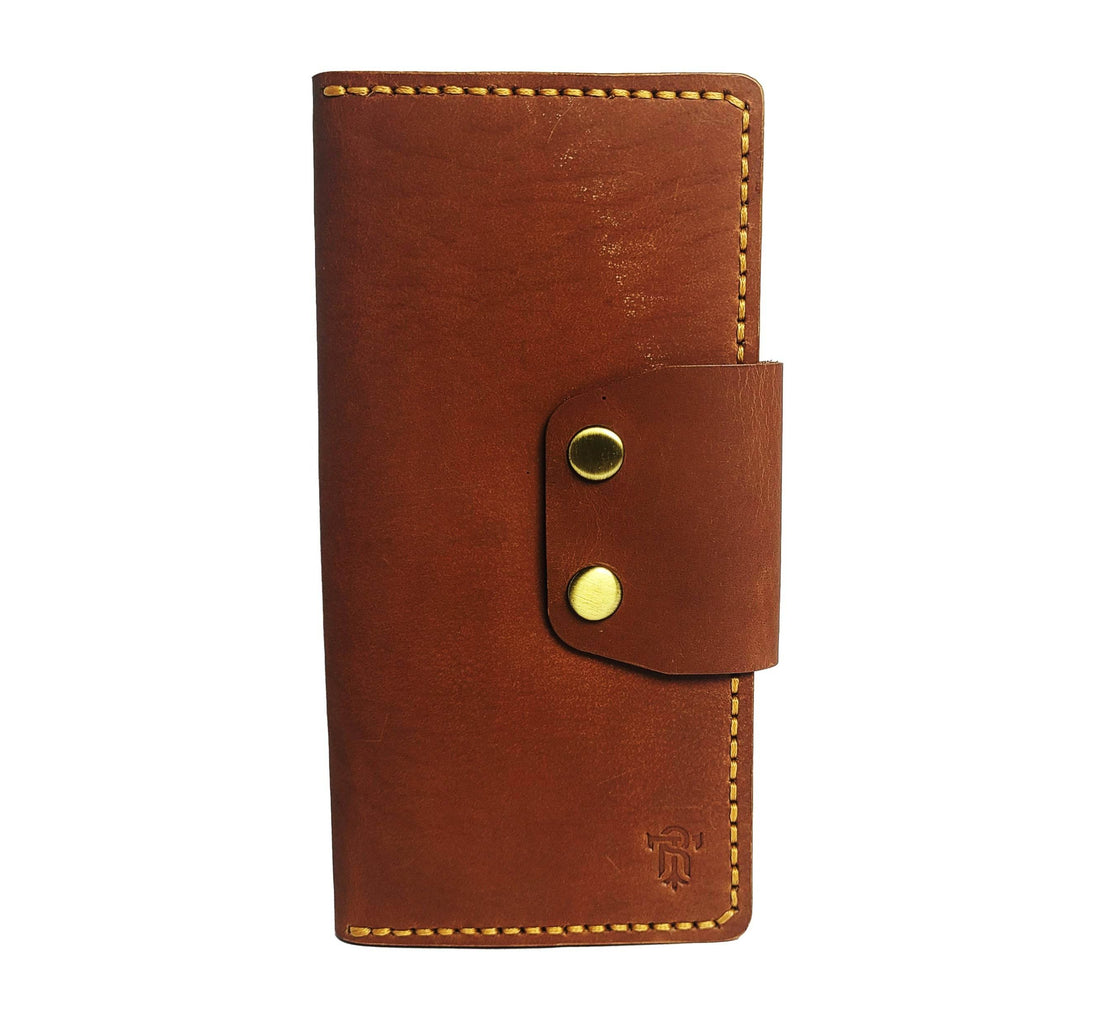 Article No 703 Long Elegant Wallet With Double Button Snap - Ridge N Threads Pakistan