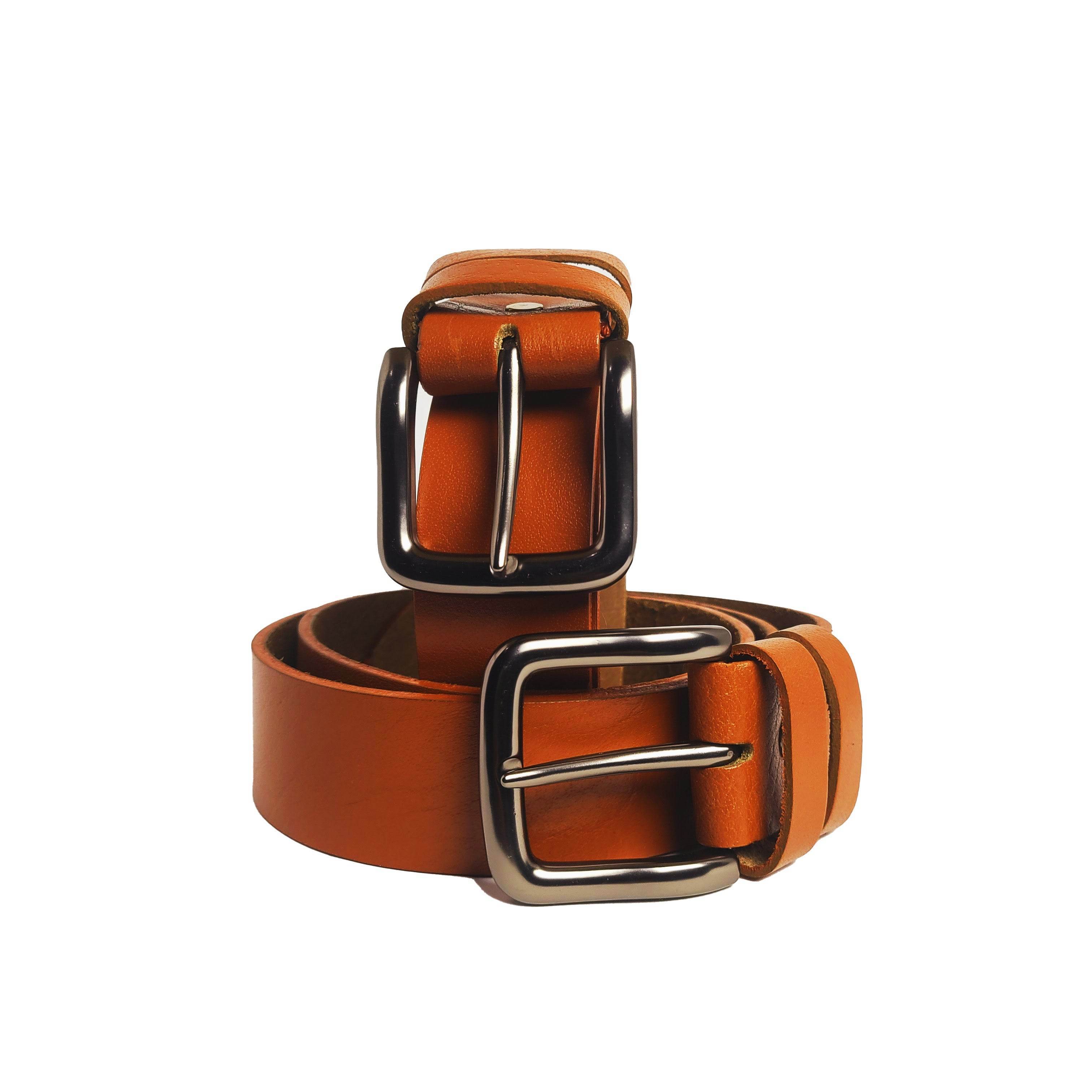 Original Handmade Genuine Leather Waist Tan Belt - Ridge N Threads Pakistan