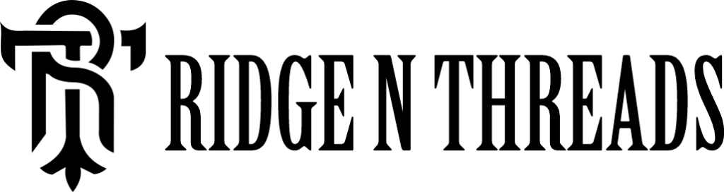ridge n threads logo black