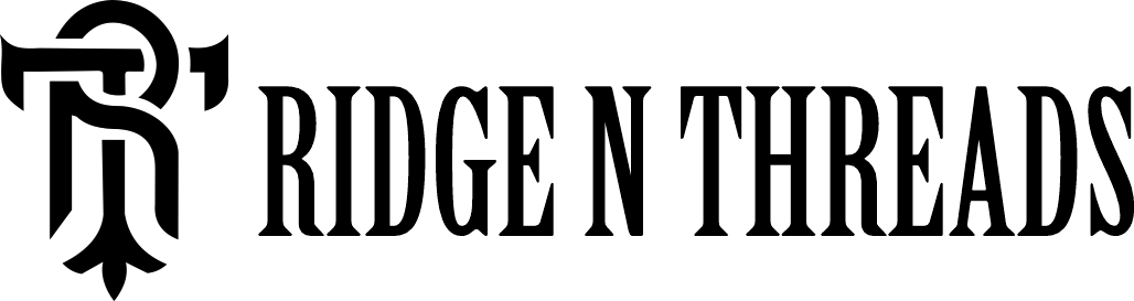 ridge n threads logo black