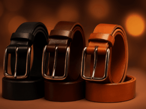 handcrafted leather belts