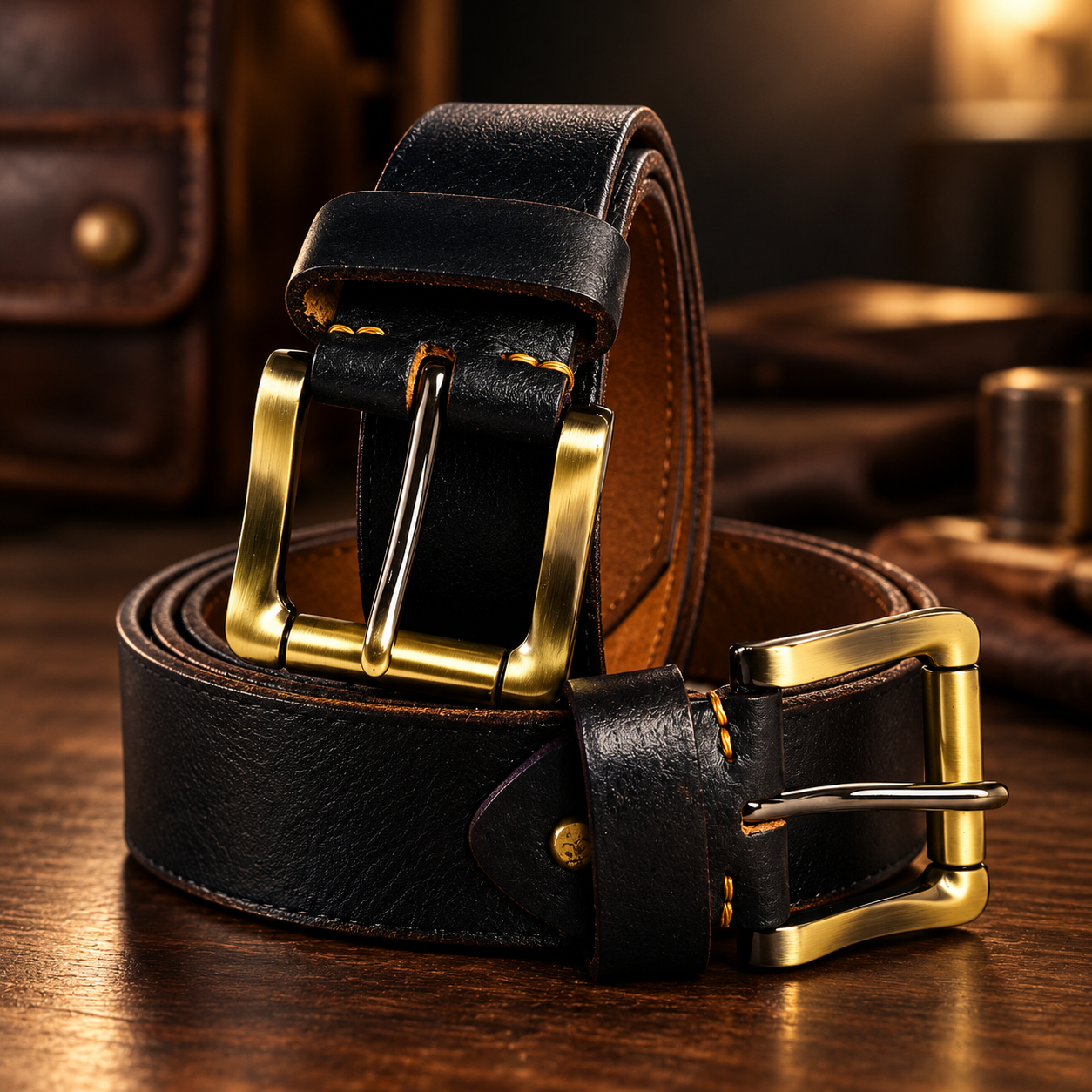 Handmade Veg Tan Leather Belt