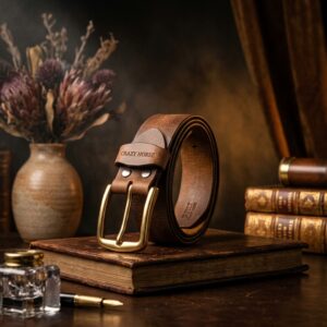 Handmade Crazy Horse Leather Belt